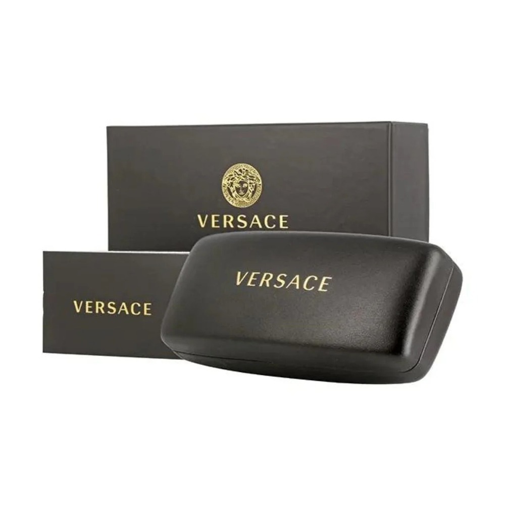 NWT Versace VE2140-10006G Silver Shield 40mm Sunglasses - Picture 2 of 2